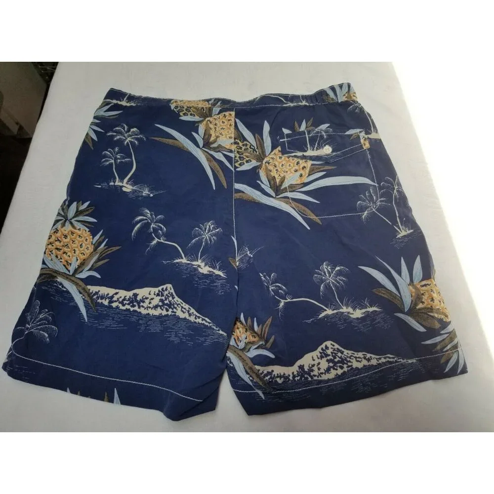 Tommy Bahama Relax Mens Boardshorts Mesh Line Hawaiian Small Blue